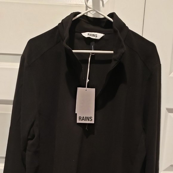 NWT: RAINS Fleece Half Zip Pullover Sizes Large and XL - Picture 1 of 6